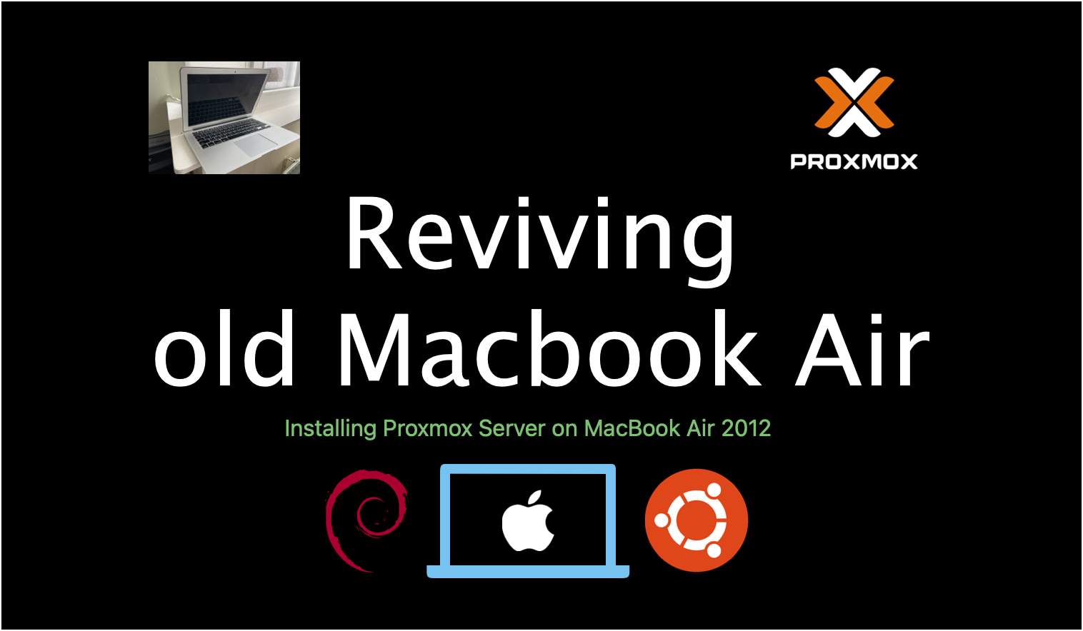 Repurpose old Macbook to Proxmox Server